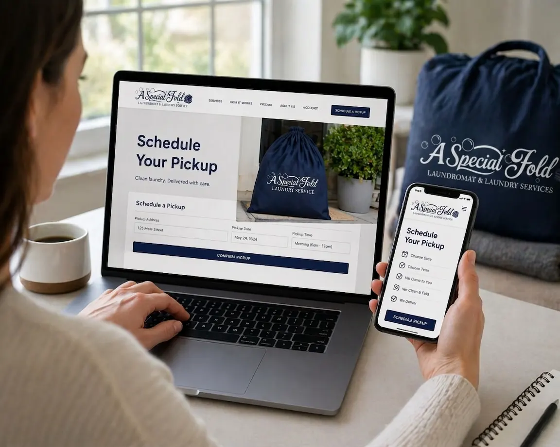 Schedule laundry pickup